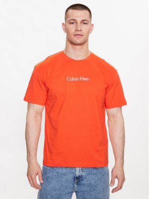 Тениска Calvin Klein оранжево