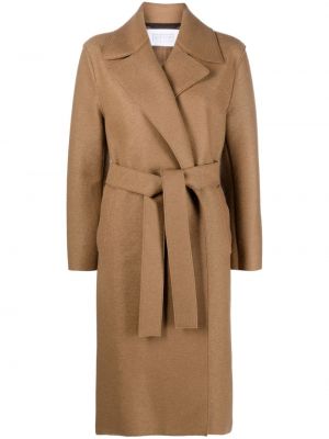 Vlnený kabát Harris Wharf London hnedá