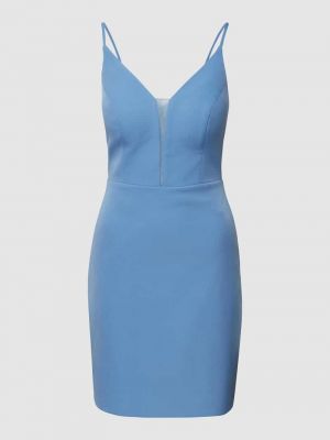 Sukienka koktajlowa w serca Troyden Collection błękitna