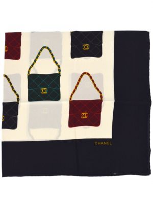 Raštuotas šilkinis šalikas Chanel Pre-owned