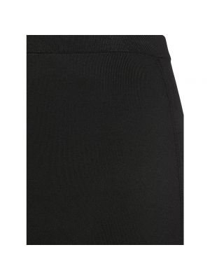 Falda de tubo de viscosa Saint Laurent negro