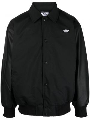 Bomber jakna s črtami Adidas črna