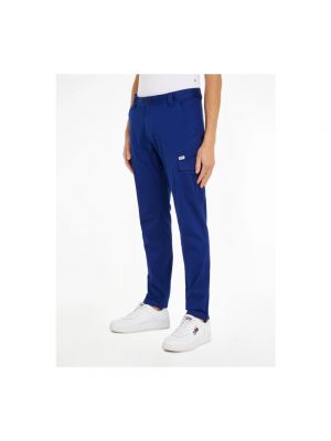 Spodnie slim fit Tommy Jeans niebieskie