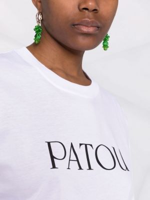 Koszulka z nadrukiem Patou biała