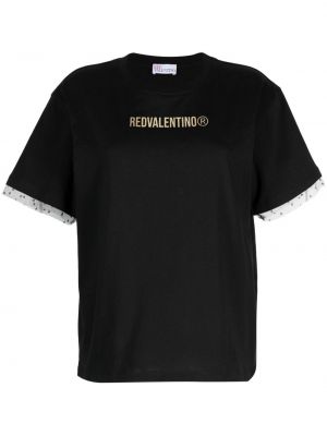 T-shirt aus baumwoll mit print Red Valentino