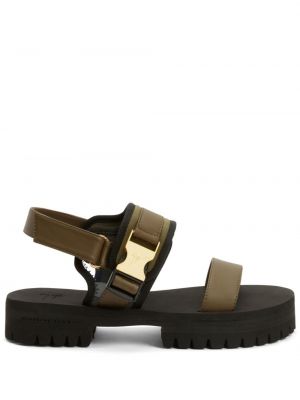 Kožené sandály s přezkou Giuseppe Zanotti