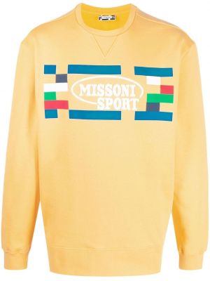 Sweatshirt mit stickerei Missoni gelb
