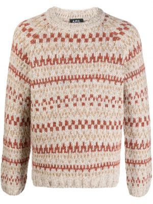 Pull col rond A.p.c. gris