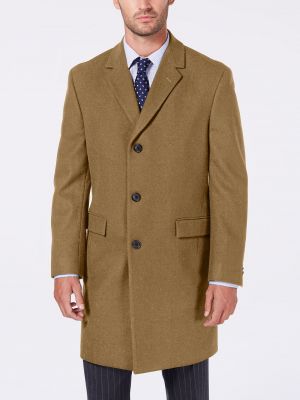 Классическое клетчатое пальто Nautica коричневое