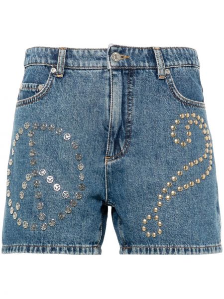 Pantaloni scurți din denim Moschino Jeans albastru