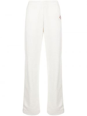Pantaloni sport din fleece cu dungi Casablanca alb
