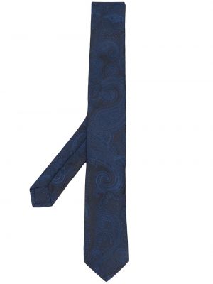 Corbata de cachemir con estampado de cachemira Etro azul