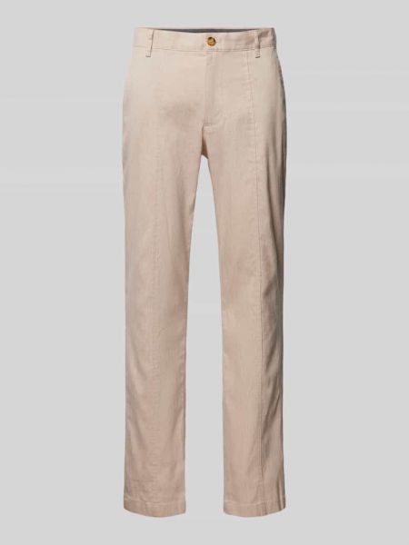 Lniane spodnie Michael Kors khaki