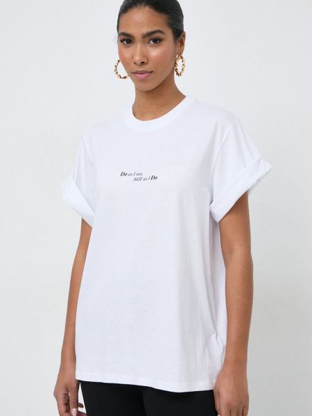 Pamut póló Victoria Beckham fehér
