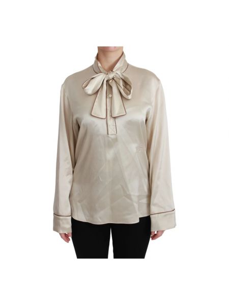 Bluse mit stickerei Dolce & Gabbana beige