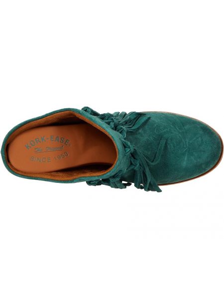 Замшевые туфли Kork-ease зеленые