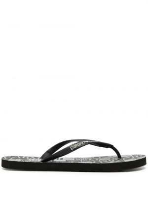 Trykt flip-flops Emporio Armani svart