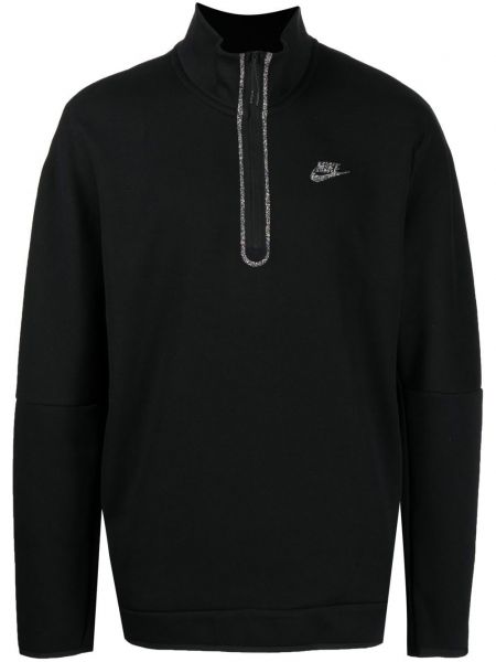 Fliso džemperis su užtrauktuku Nike juoda