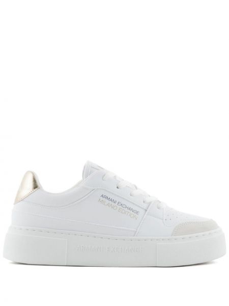 Sneakers με σχέδιο Armani Exchange λευκό