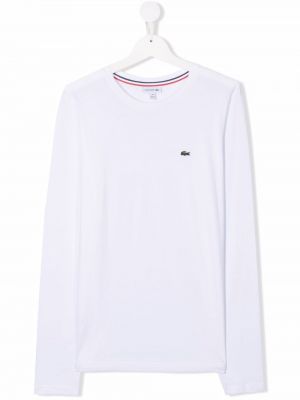 T-skjorte for jenter Lacoste Kids hvit