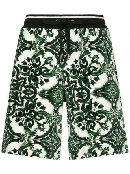 Jacquard træningsshorts Dolce & Gabbana grøn