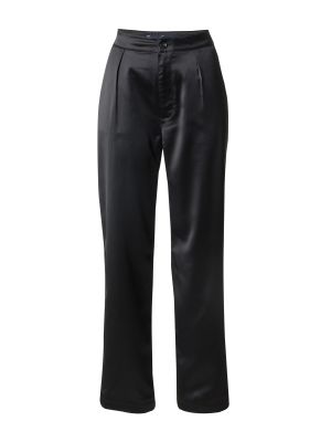 Plisované nohavice Hollister čierna