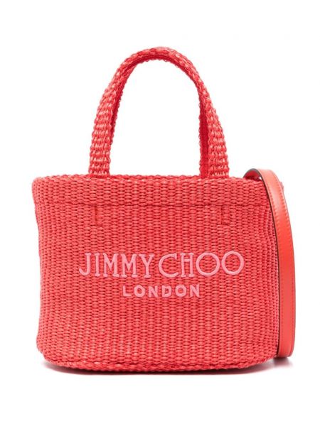 Плажна чанта бродирани Jimmy Choo