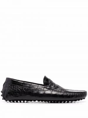 Pantofi loafer cu imagine Billionaire negru