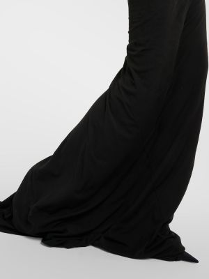 Pamučna maksi suknja od jersey Entire Studios crna