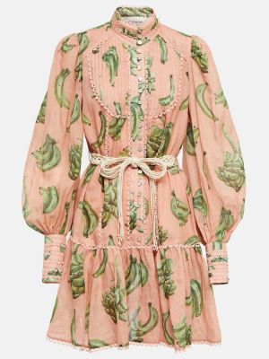 Haljina s printom Alemais ružičasta