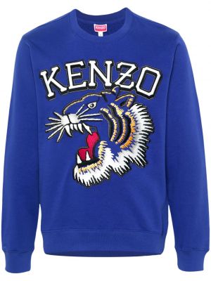 Mikina s tygřím vzorem Kenzo modrá