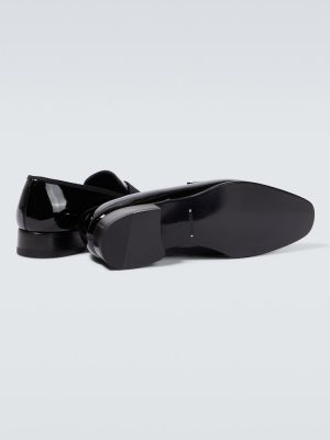Lakované kožené loafers Tom Ford černé