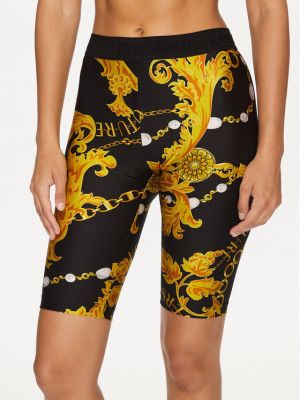 Shorts di jeans Versace Jeans Couture nero