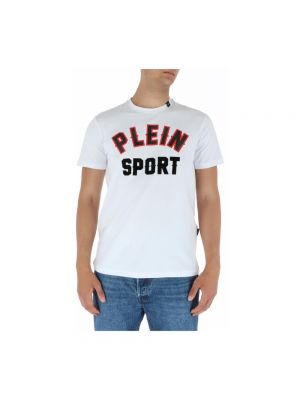 Koszulka z nadrukiem Plein Sport biała