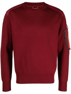 Пуловер с цип с джобове Parajumpers червено