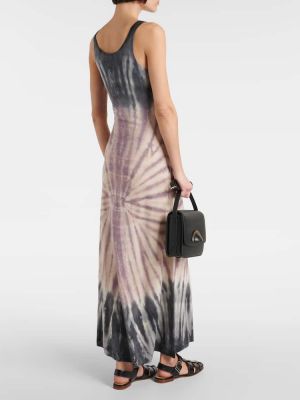 Кашмирена копринена миди рокля с tie-dye ефект Gabriela Hearst