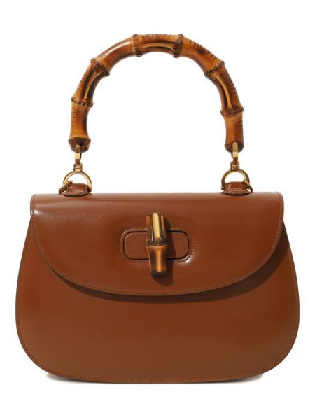 Бамбуковая сумка Gucci коричневая