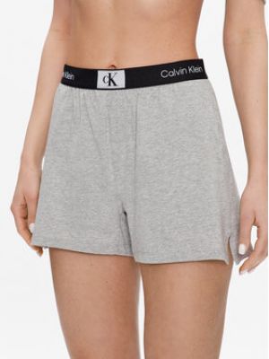 Bavlnené priliehavé šortky Calvin Klein Underwear - sivá