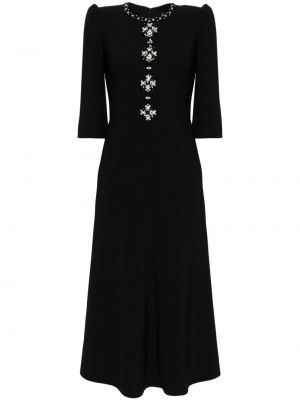 Křišťálové večerní šaty Jenny Packham černé