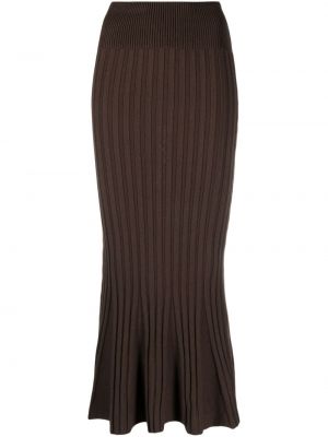 Vlnená dlhá sukňa Paloma Wool hnedá