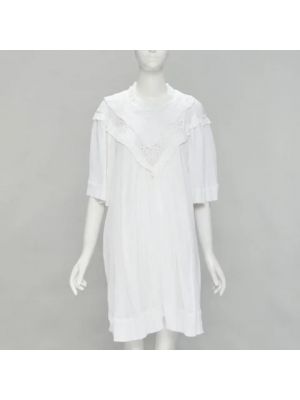 Vestido de algodón Isabel Marant Pre-owned blanco