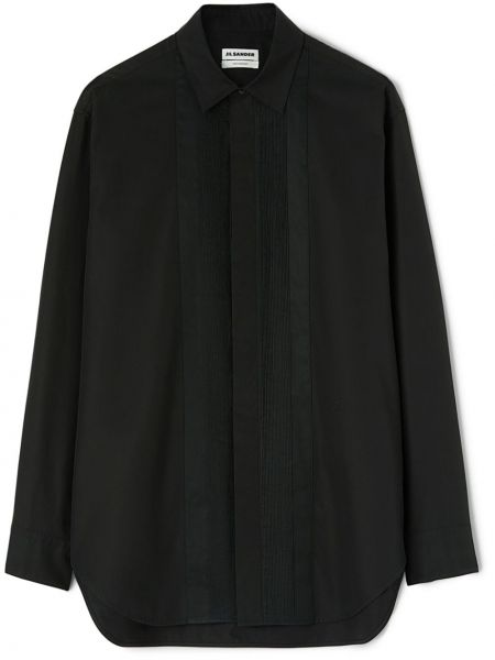 Bavlnená košeľa Jil Sander čierna