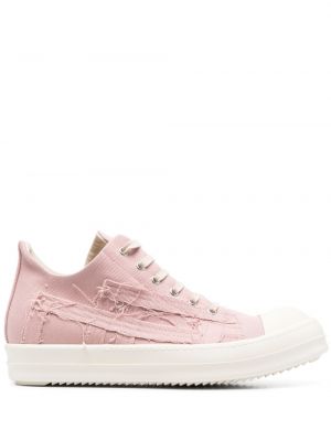 Sneakers med sliten Rick Owens Drkshdw rosa