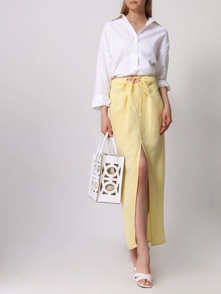 Длинная юбка Forte Dei Marmi Couture желтая