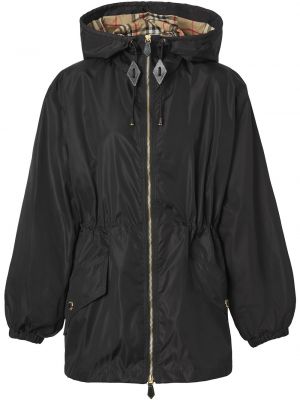 Chaqueta bomber con capucha Burberry negro