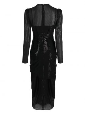 Sukienka wieczorowa z cekinami Nissa czarna