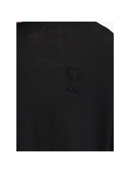 Sudadera de punto de tela jersey Ami Paris negro