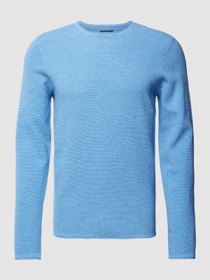 Dzianinowy sweter Mcneal błękitny