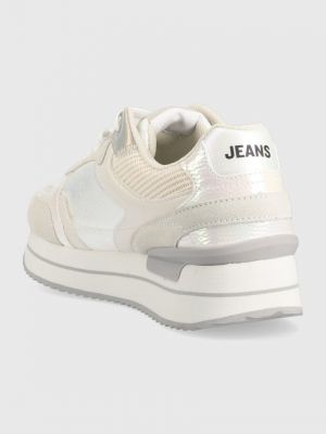 Sneakers gyöngyökkel gyöngyökkel Pepe Jeans fehér