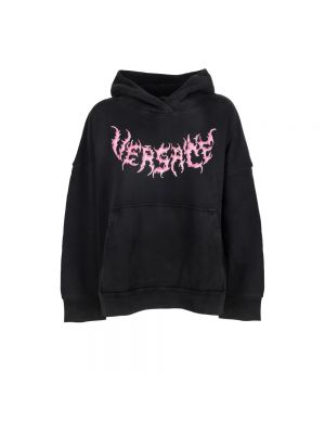 Oversize hoodie Versace schwarz